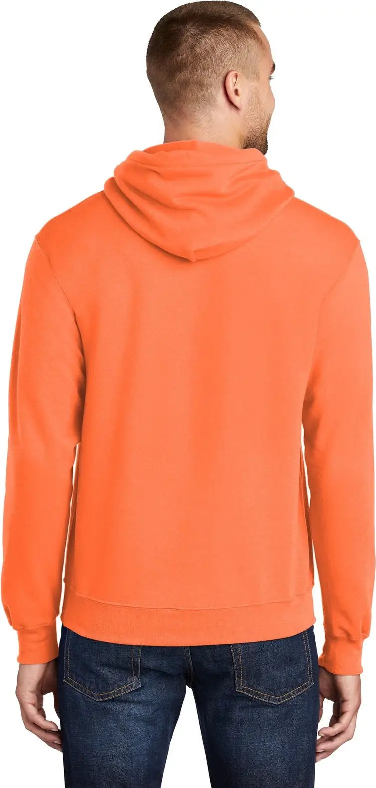 Port & Company Pc78h co Core Fleece Pullover Hooded Sweatshirt - Neon Orange