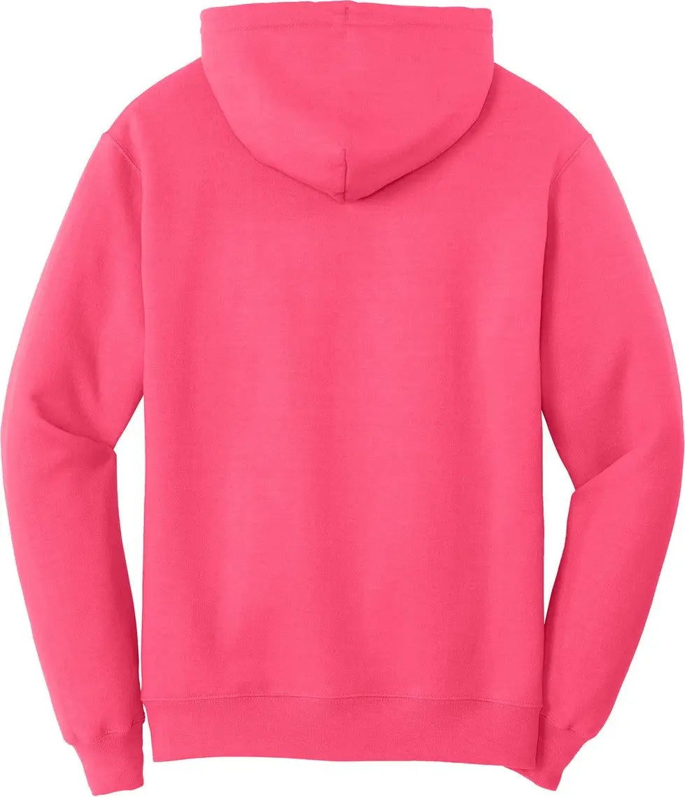 Port & Company Pc78h co Core Fleece Pullover Hooded Sweatshirt - Neon Pink