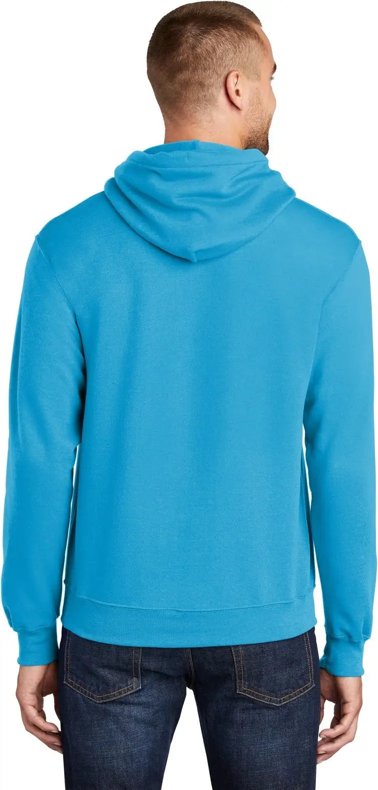 Port & Company Pc78h co Core Fleece Pullover Hooded Sweatshirt - Neon Blue