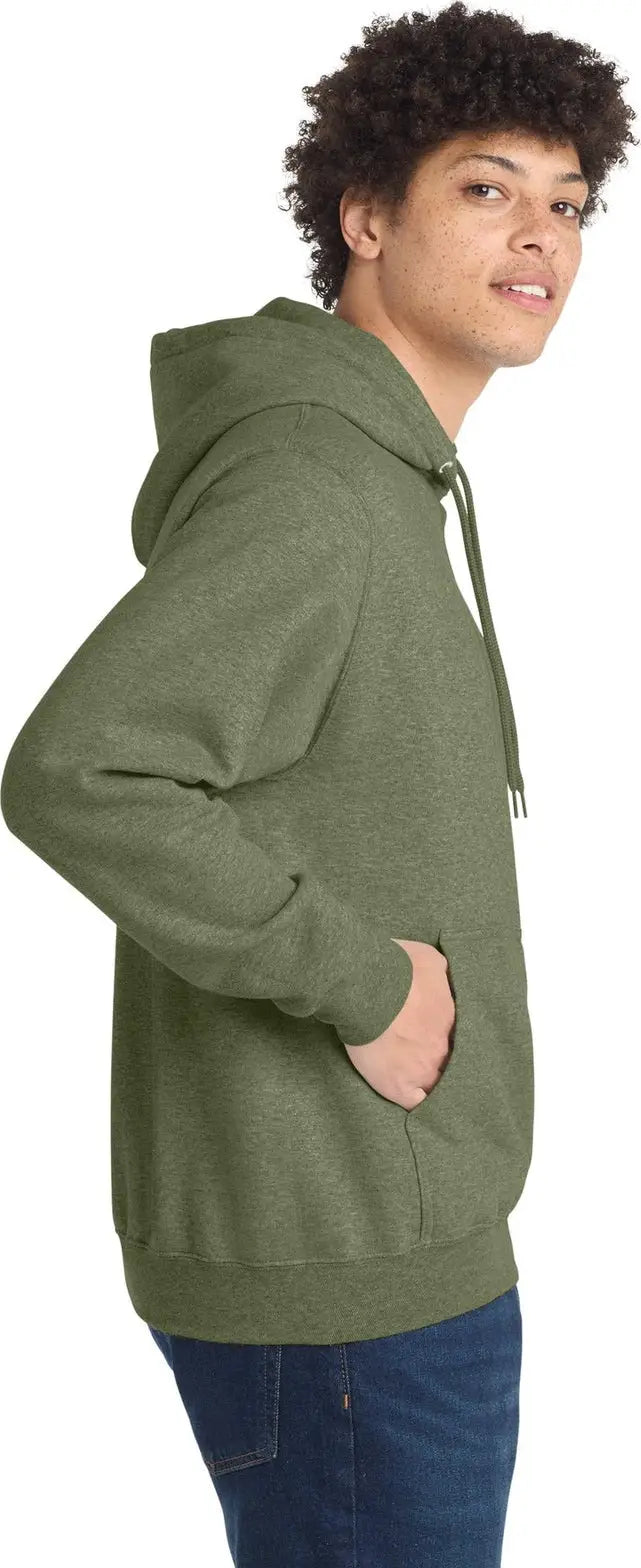 Port & Company Pc78h co Core Fleece Pullover Hooded Sweatshirt - Olive Drab Green Heather