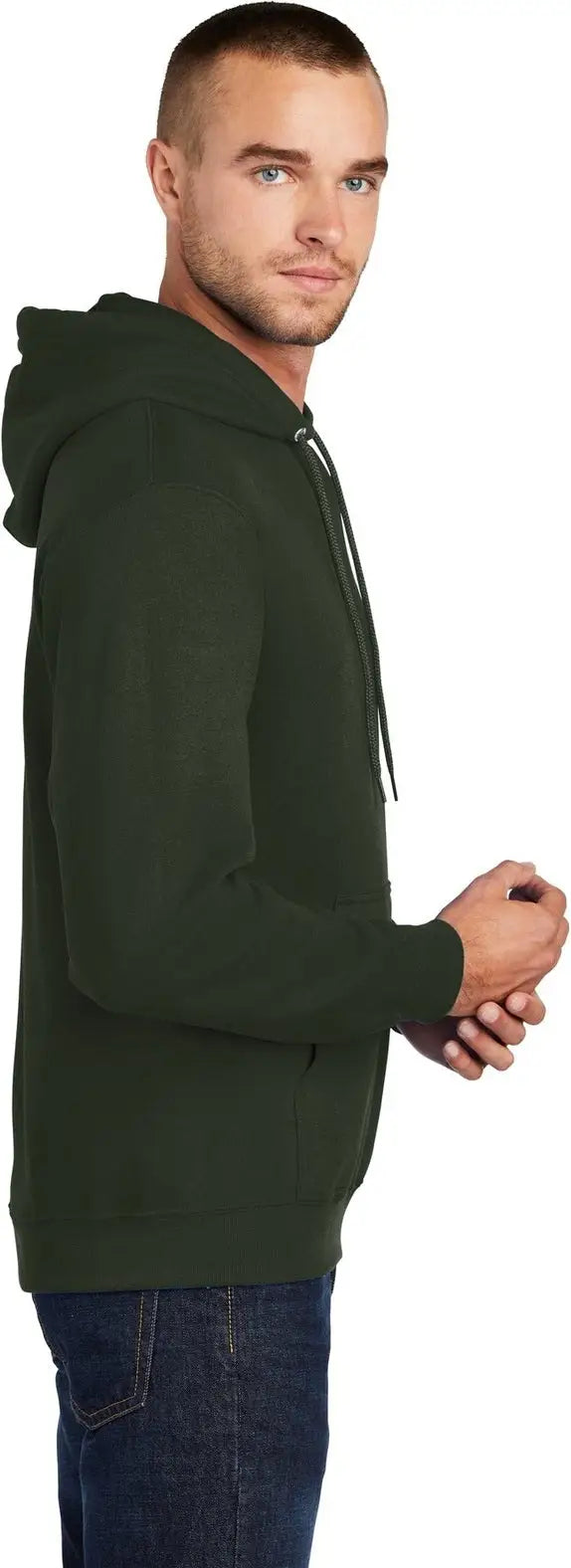 Port & Company Pc78h co Core Fleece Pullover Hooded Sweatshirt - Olive