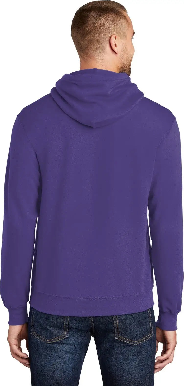 Port & Company Pc78h co Core Fleece Pullover Hooded Sweatshirt - Purple