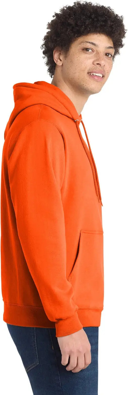 Port & Company Pc78h co Core Fleece Pullover Hooded Sweatshirt - S. Orange