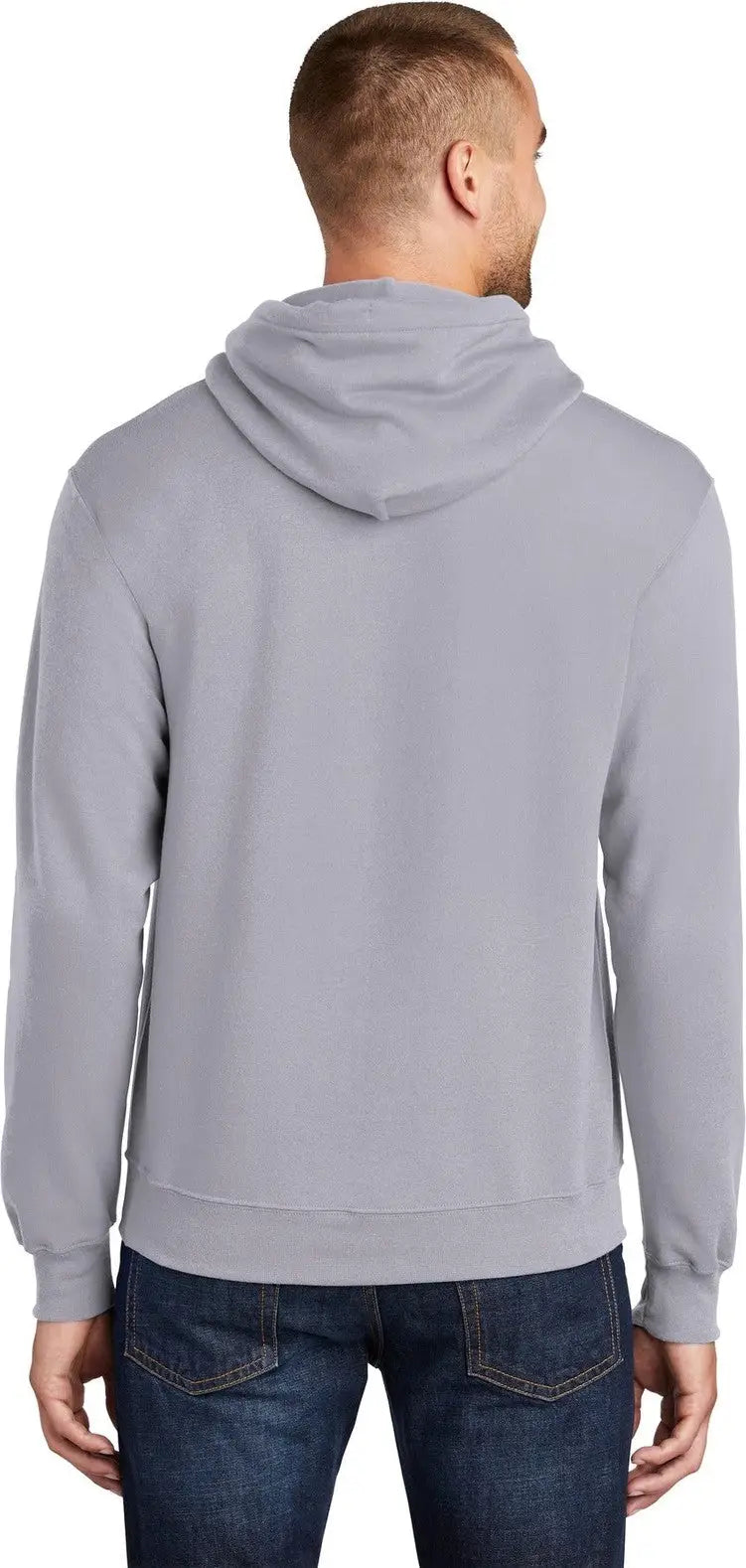 Port & Company Pc78h co Core Fleece Pullover Hooded Sweatshirt - Silver