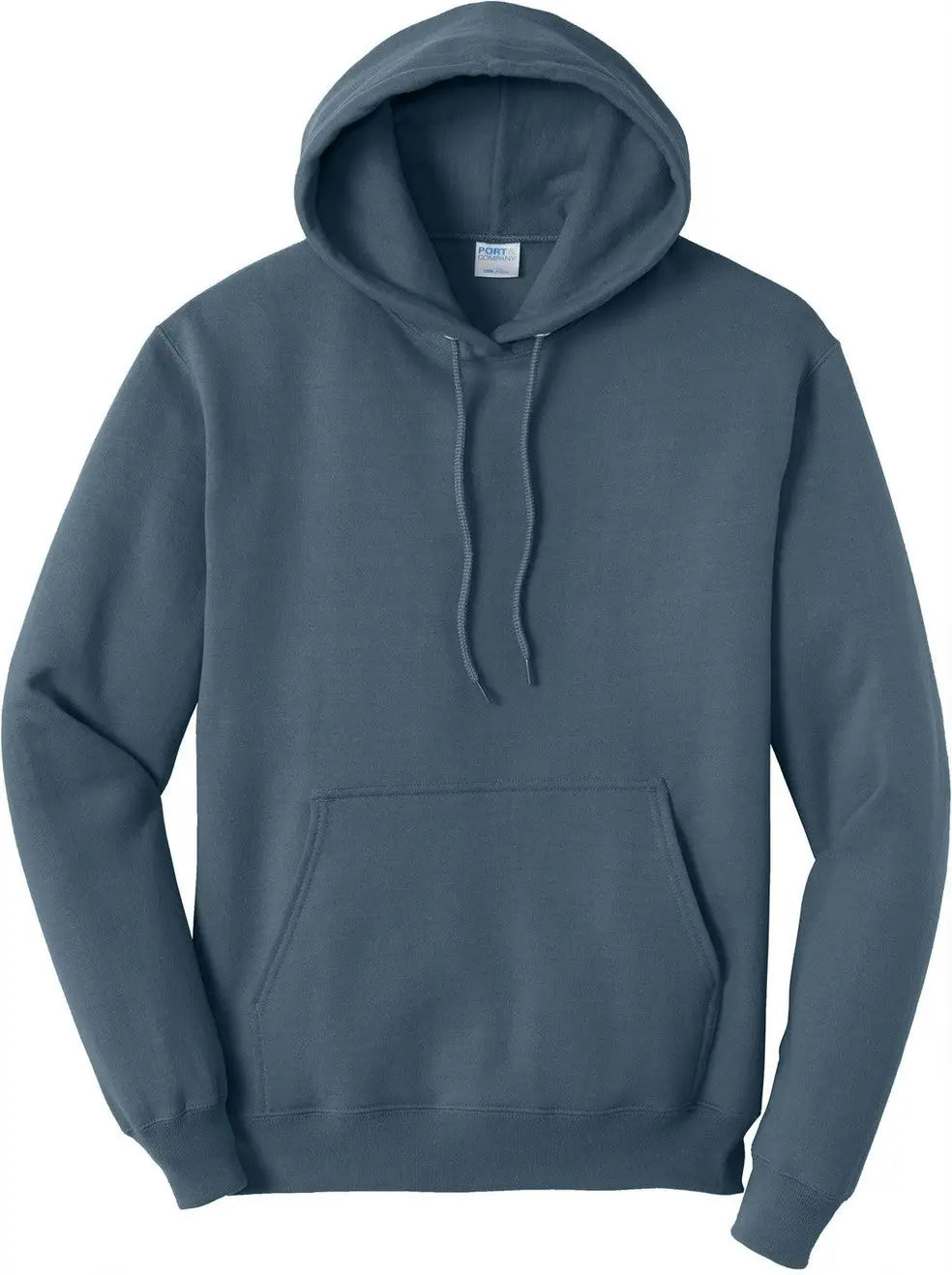 Port & Company Pc78h co Core Fleece Pullover Hooded Sweatshirt - Steel Blue