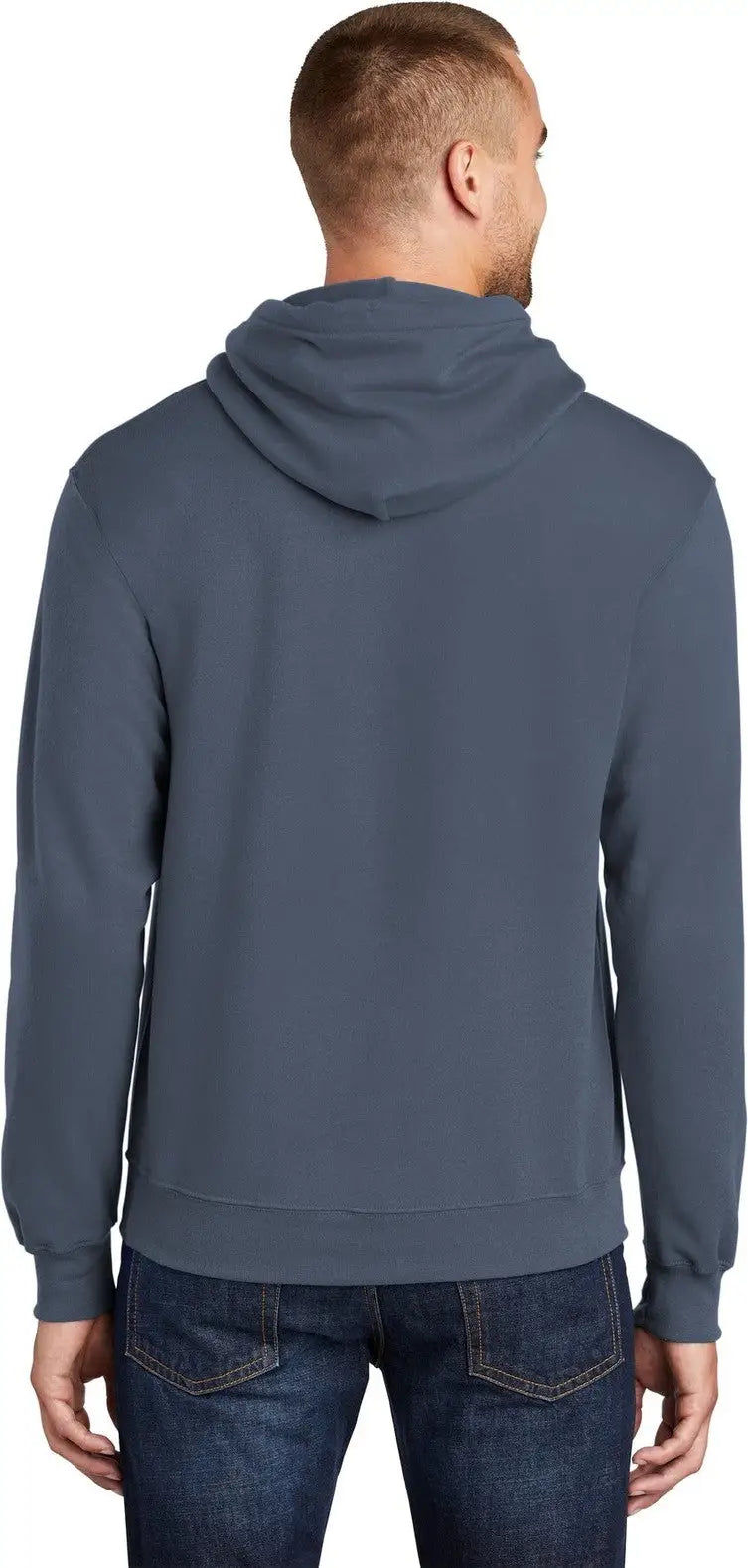 Port & Company Pc78h co Core Fleece Pullover Hooded Sweatshirt - Steel Blue
