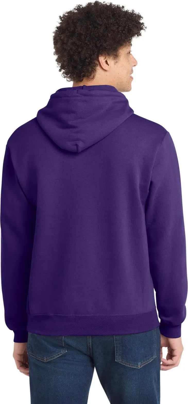 Port & Company Pc78h co Core Fleece Pullover Hooded Sweatshirt - Team Purple