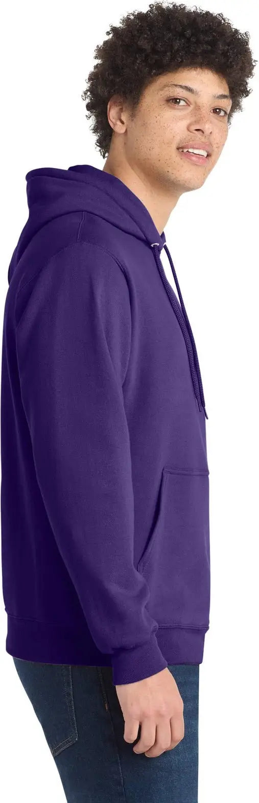 Port & Company Pc78h co Core Fleece Pullover Hooded Sweatshirt - Team Purple