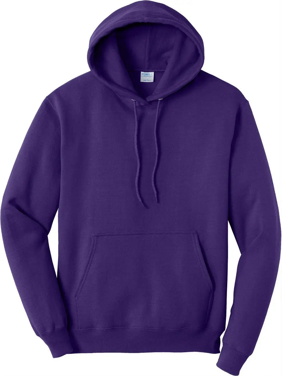 Port & Company Pc78h co Core Fleece Pullover Hooded Sweatshirt - Team Purple