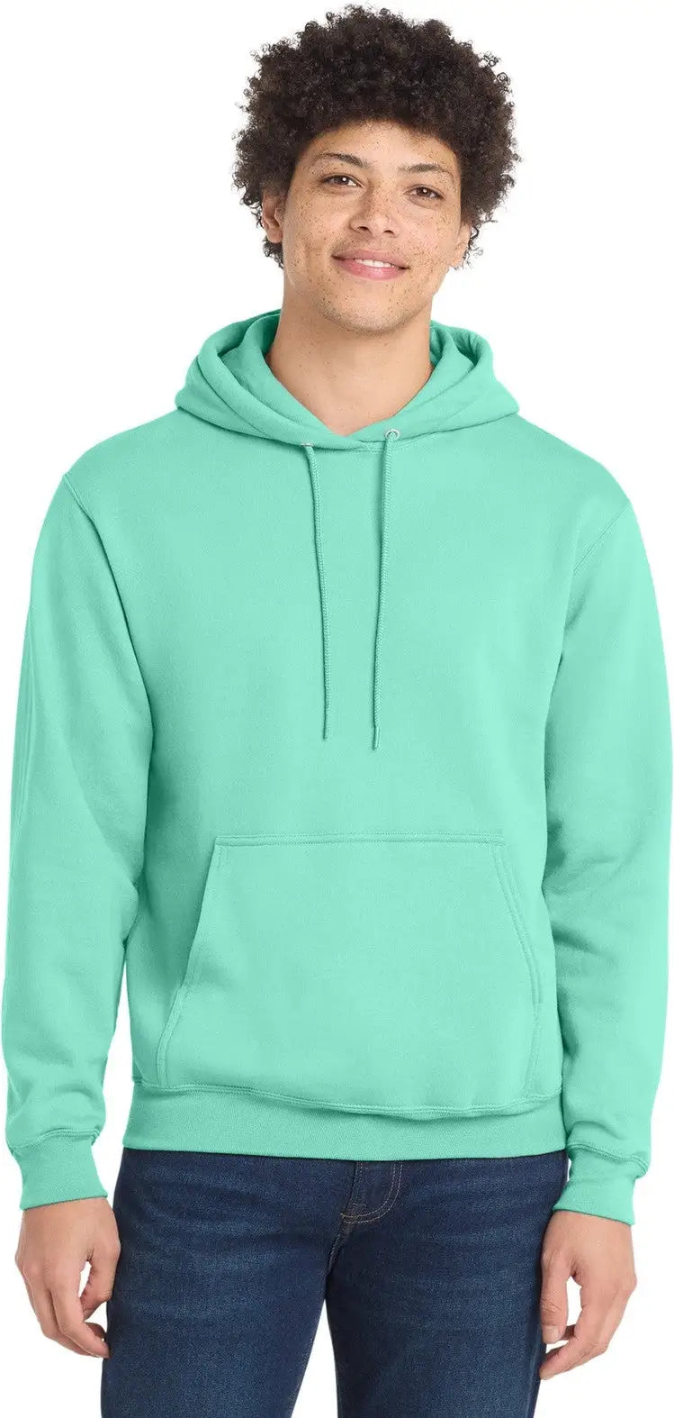 Port & Company Pc78h co Core Fleece Pullover Hooded Sweatshirt - True Celadon - Adult s
