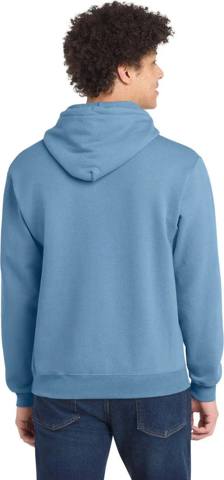 Port & Company Pc78h co Core Fleece Pullover Hooded Sweatshirt - Tundra Blue