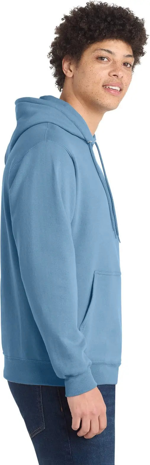 Port & Company Pc78h co Core Fleece Pullover Hooded Sweatshirt - Tundra Blue