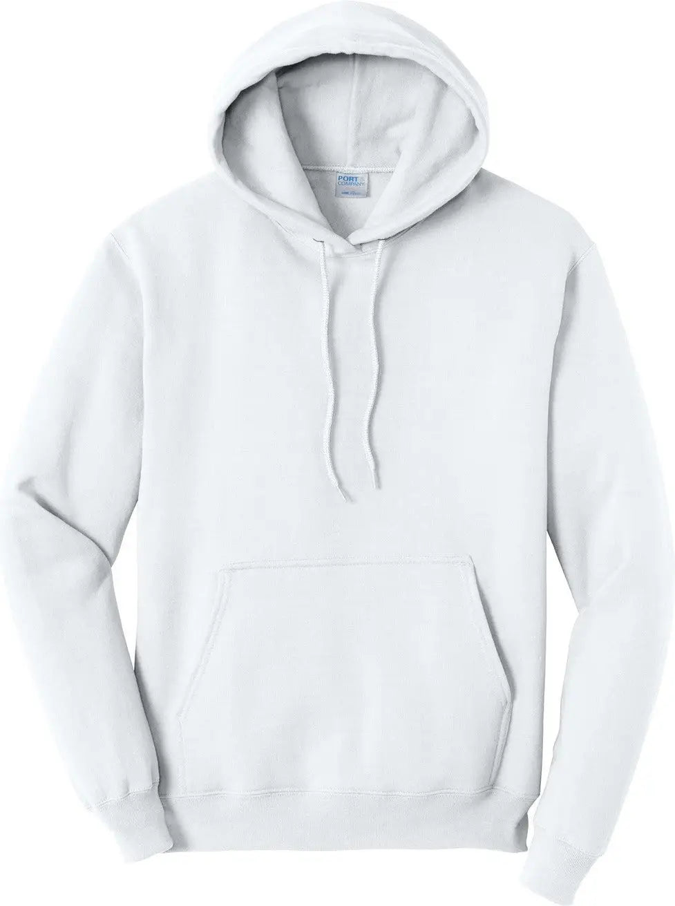 Port & Company Pc78h co Core Fleece Pullover Hooded Sweatshirt - White