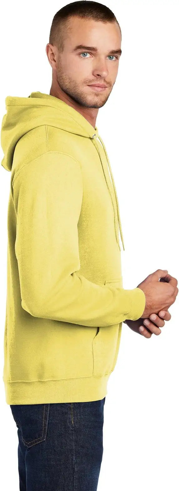Port & Company Pc78h co Core Fleece Pullover Hooded Sweatshirt - Yellow