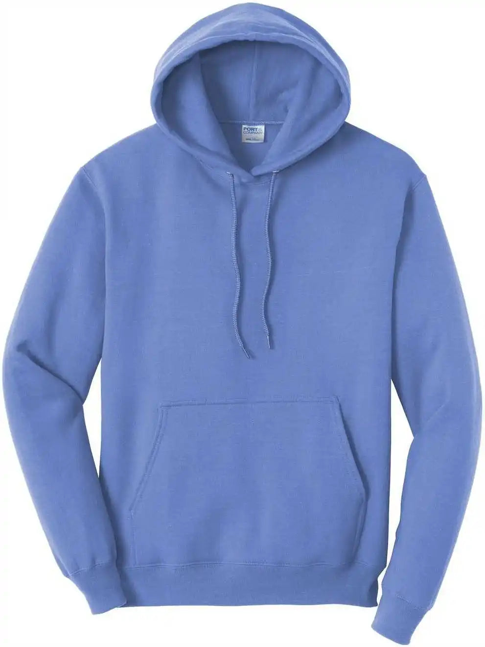 Port &amp; Company Pc78h Core Fleece Pullover Hooded Sweatshirt Carolina Blue