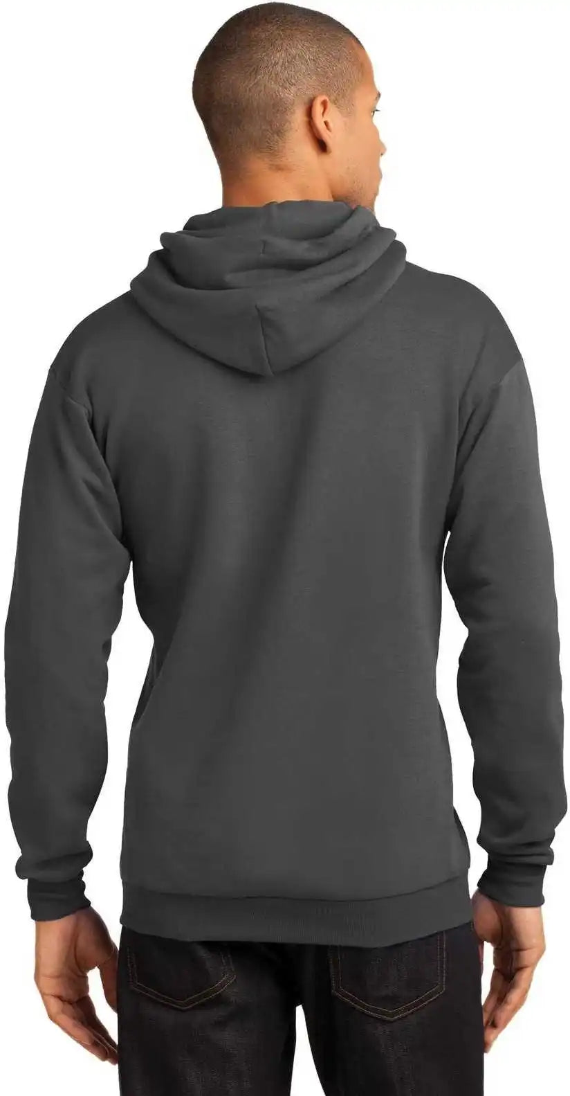 Port & Company Pc78h Core Fleece Pullover Hooded Sweatshirt Charcoal