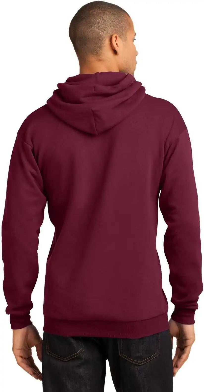 Port &amp; Company Pc78h Core Fleece Pullover Hooded Sweatshirt Cardinal