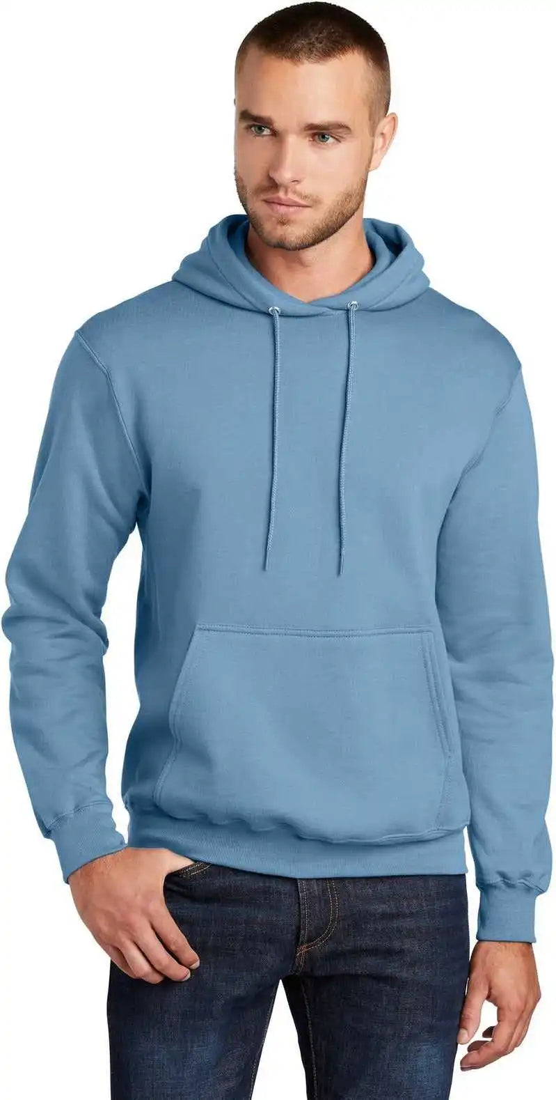Port & Company Pc78h Core Fleece Pullover Hooded Sweatshirt - Tundrablu