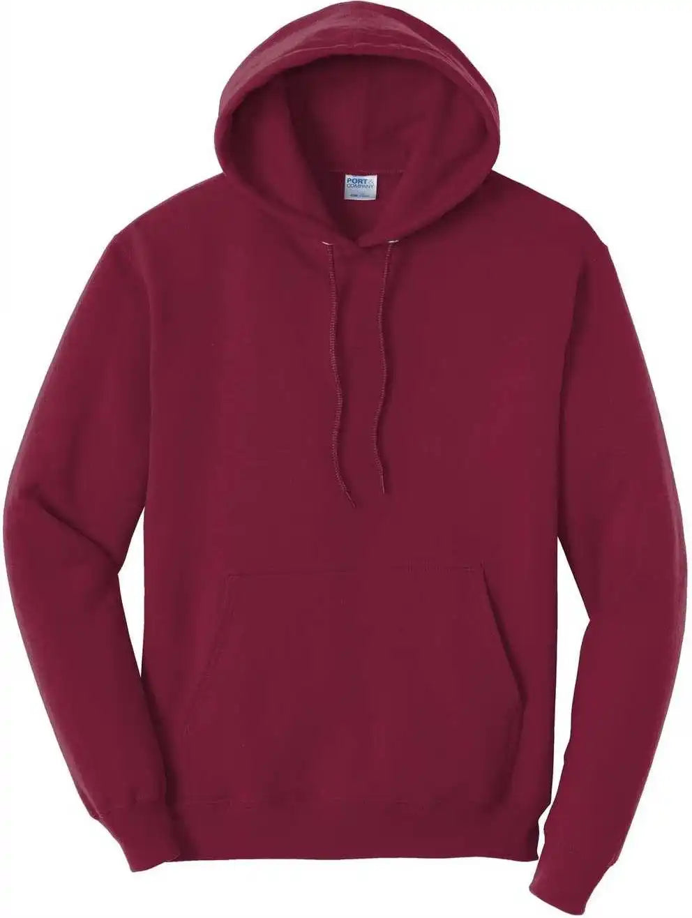 Port &amp; Company Pc78h Core Fleece Pullover Hooded Sweatshirt Cardinal