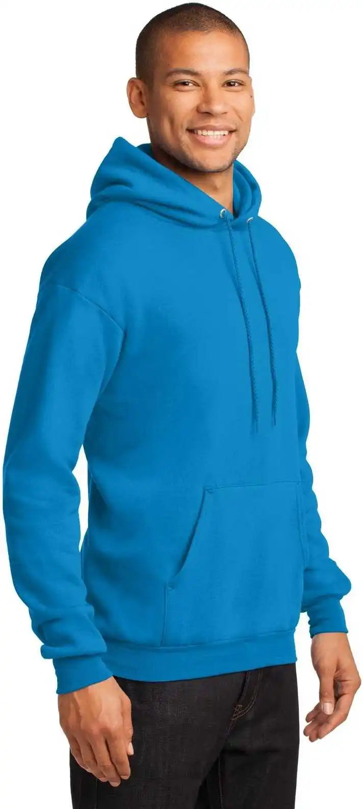 Port &amp; Company Pc78h Core Fleece Pullover Hooded Sweatshirt Sapphire