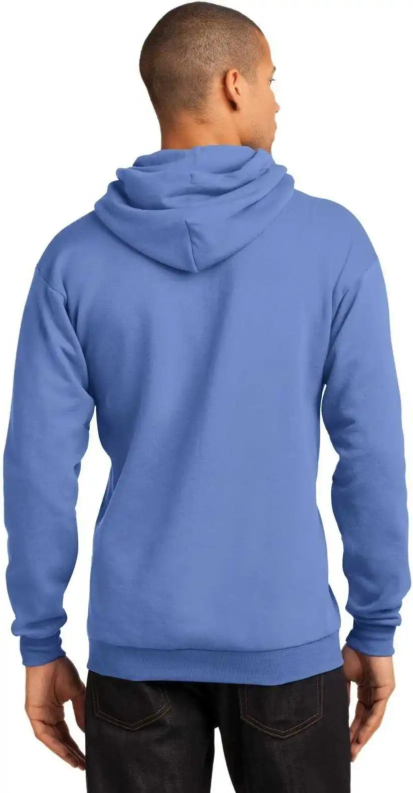 Port &amp; Company Pc78h Core Fleece Pullover Hooded Sweatshirt Carolina Blue