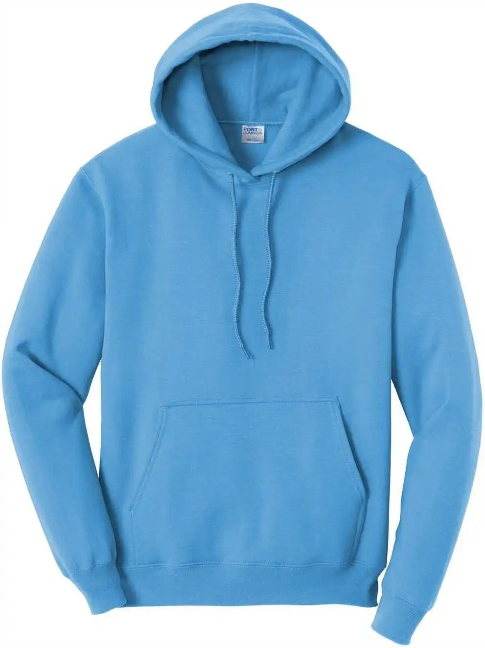Port &amp; Company Pc78h Core Fleece Pullover Hooded Sweatshirt Aquatic Blue