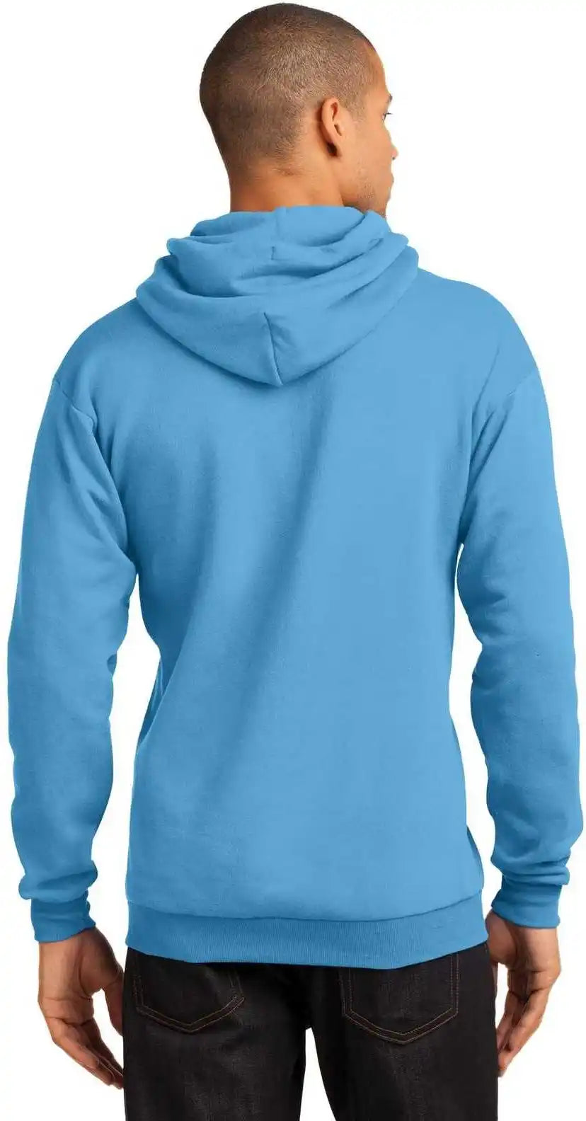 Port & Company Pc78h Core Fleece Pullover Hooded Sweatshirt - Aquatic Blue