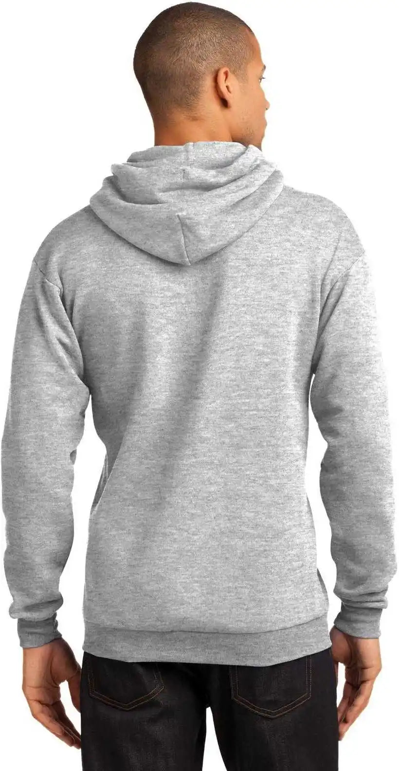 Port & Company Pc78h Core Fleece Pullover Hooded Sweatshirt Ash