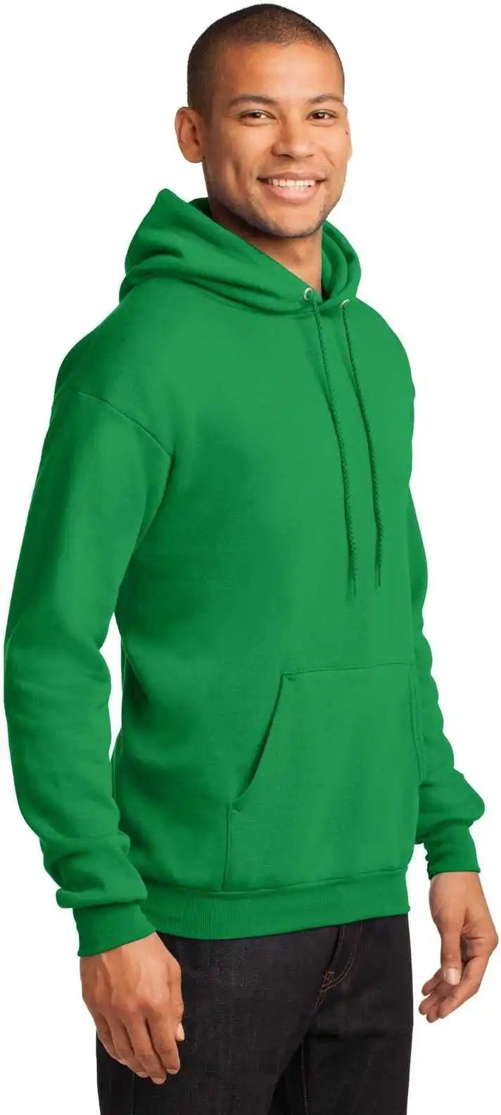 Port &amp; Company Pc78h Core Fleece Pullover Hooded Sweatshirt Clover Green