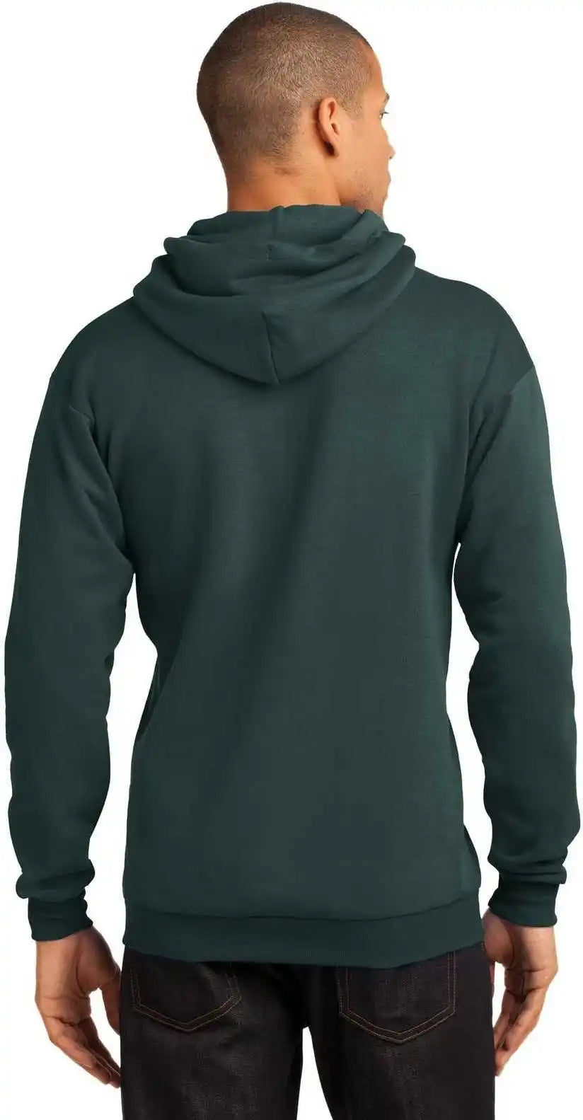 Port &amp; Company Pc78h Core Fleece Pullover Hooded Sweatshirt Dark Green