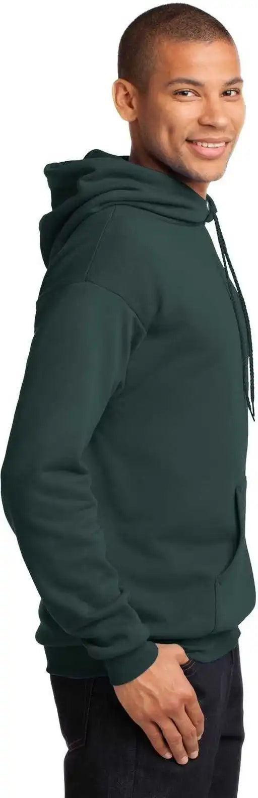 Port &amp; Company Pc78h Core Fleece Pullover Hooded Sweatshirt Dark Green