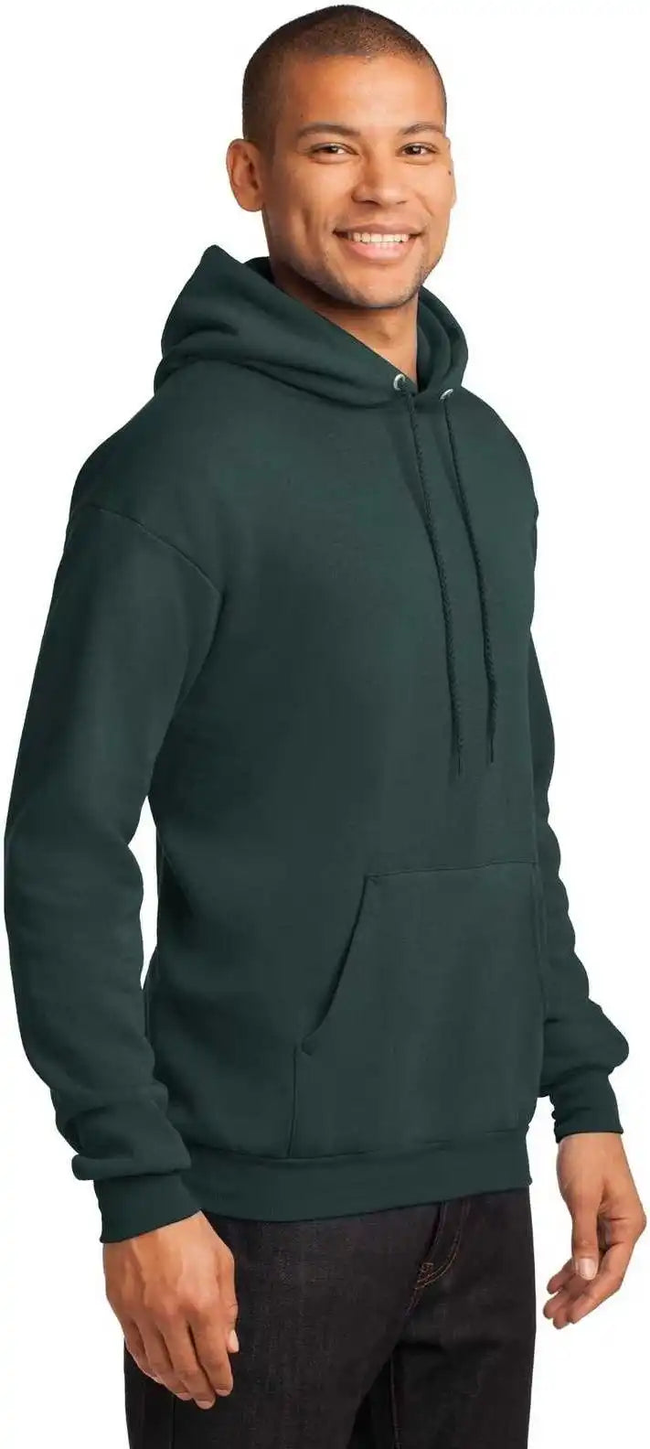 Port &amp; Company Pc78h Core Fleece Pullover Hooded Sweatshirt Dark Green
