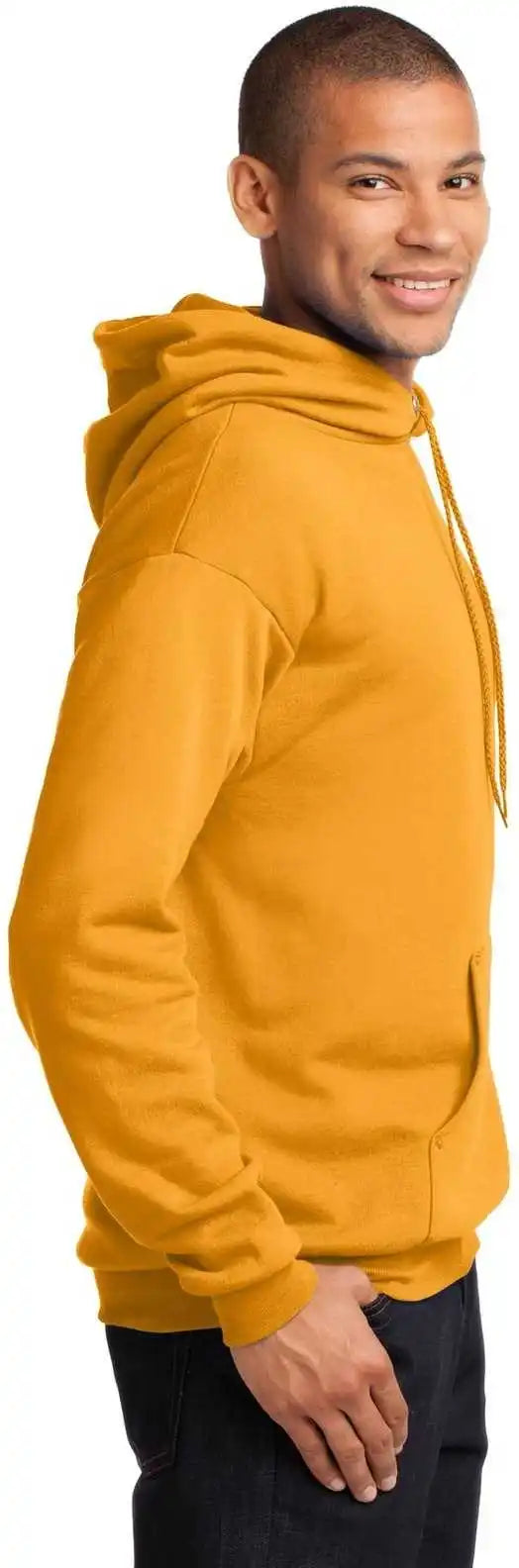 Port &amp; Company Pc78h Core Fleece Pullover Hooded Sweatshirt Gold