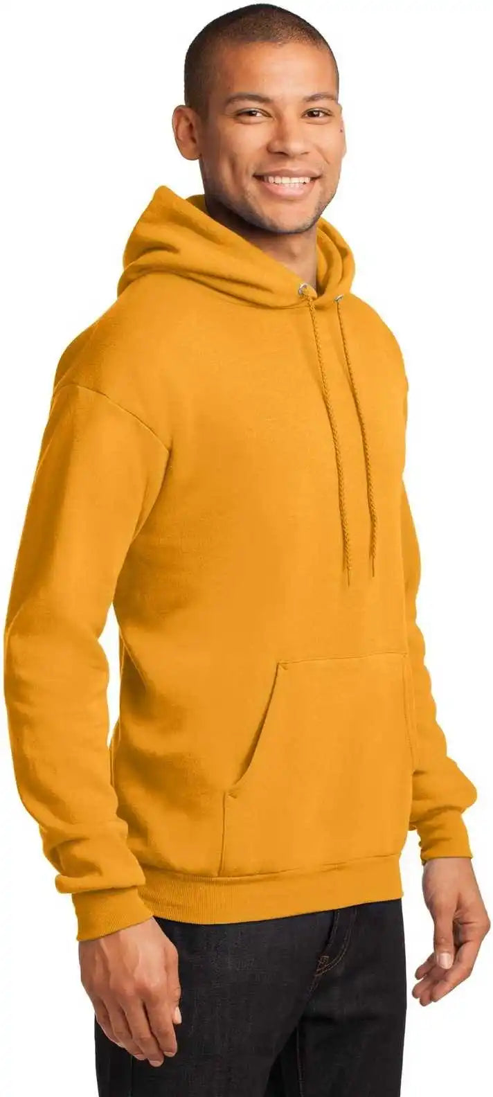 Port &amp; Company Pc78h Core Fleece Pullover Hooded Sweatshirt Gold