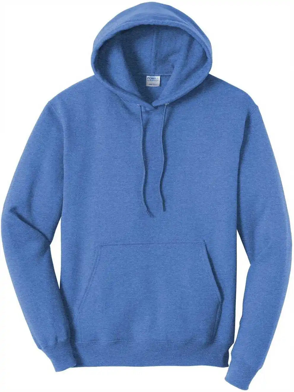 Port &amp; Company Pc78h Core Fleece Pullover Hooded Sweatshirt Heather Royal