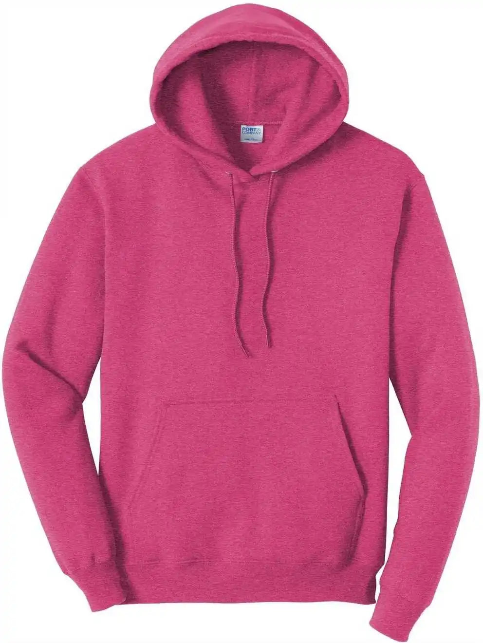 Port &amp; Company Pc78h Core Fleece Pullover Hooded Sweatshirt Heather Sangria