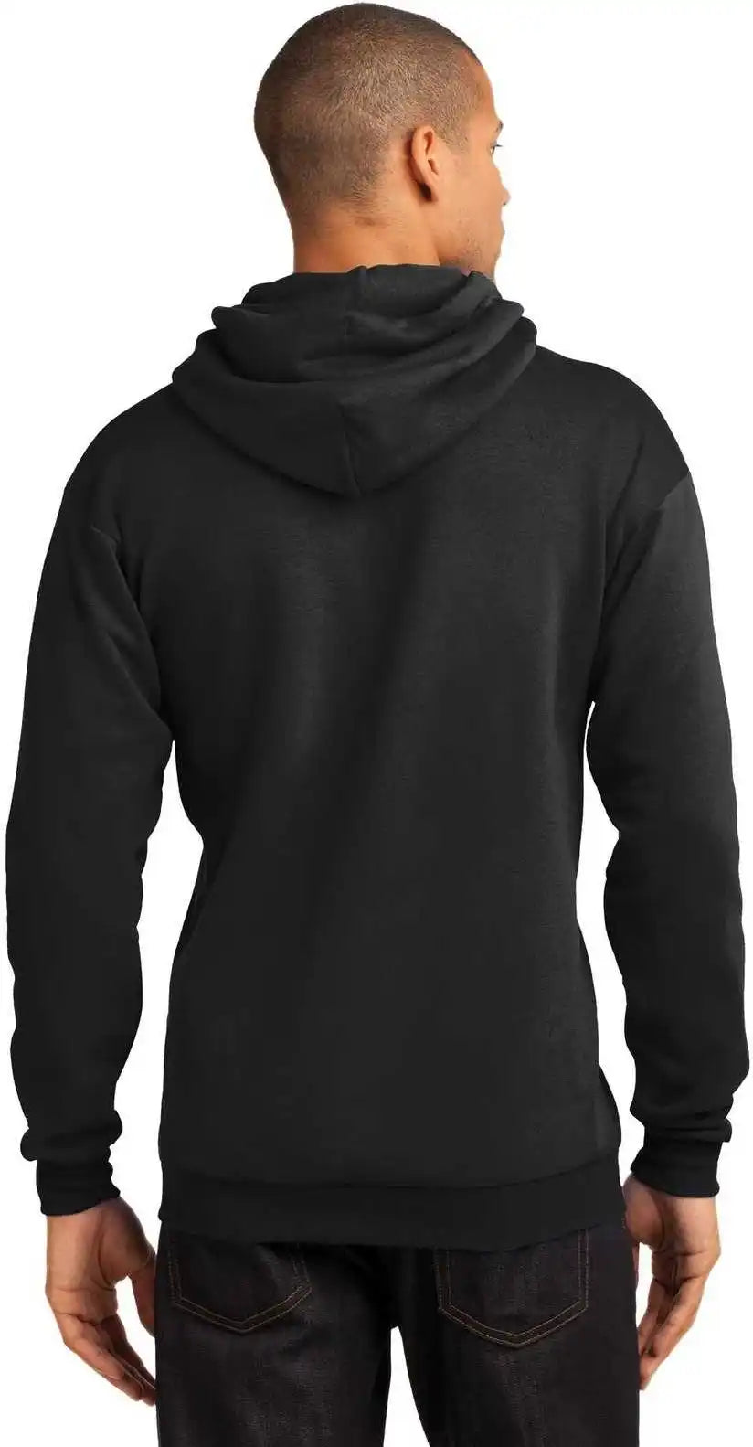 Port & Company Pc78h Core Fleece Pullover Hooded Sweatshirt Jet Black
