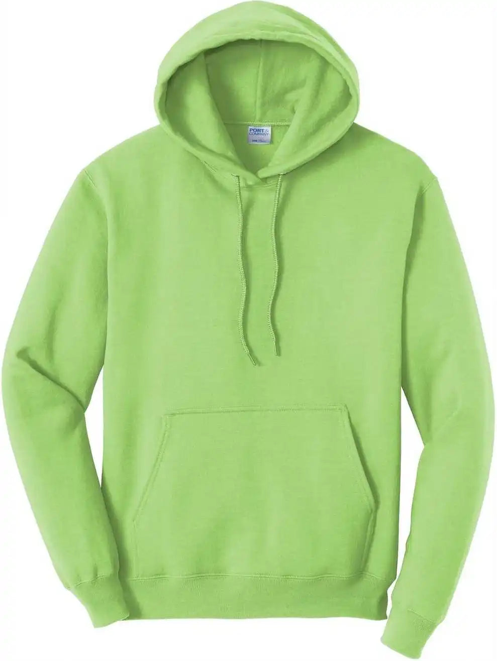 Port &amp; Company Pc78h Core Fleece Pullover Hooded Sweatshirt Lime