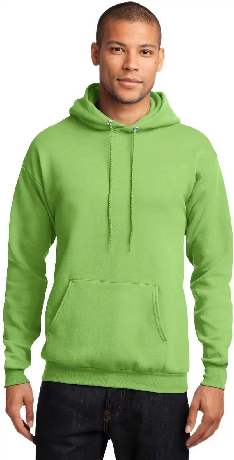 Port &amp; Company Pc78h Core Fleece Pullover Hooded Sweatshirt Lime