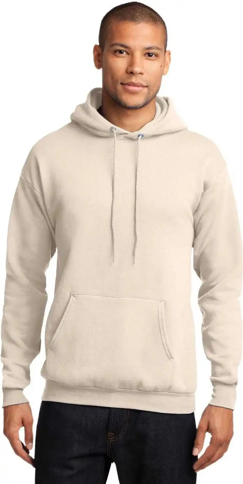 Port & Company Pc78h Core Fleece Pullover Hooded Sweatshirt - Natural