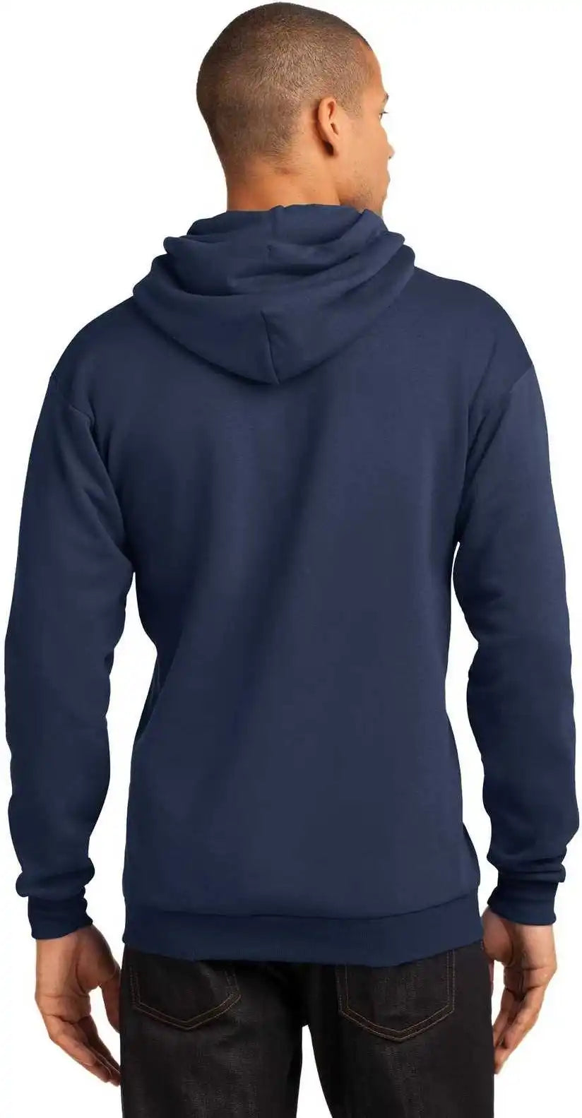 Port & Company Pc78h Core Fleece Pullover Hooded Sweatshirt Navy