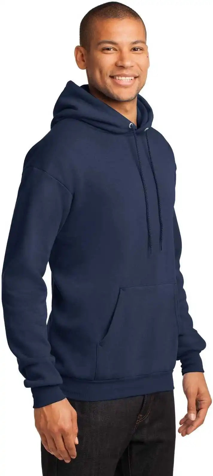 Port &amp; Company Pc78h Core Fleece Pullover Hooded Sweatshirt Navy