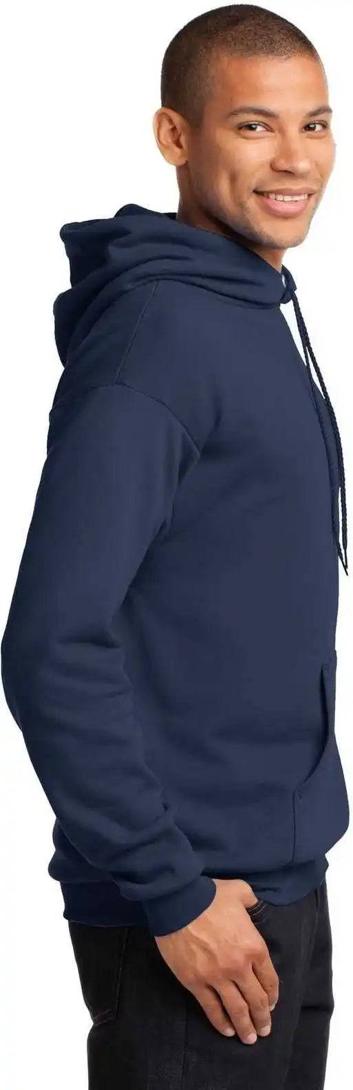 Port &amp; Company Pc78h Core Fleece Pullover Hooded Sweatshirt Navy