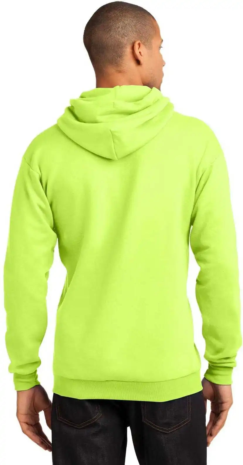 Port & Company Pc78h Core Fleece Pullover Hooded Sweatshirt - Neon Yellow