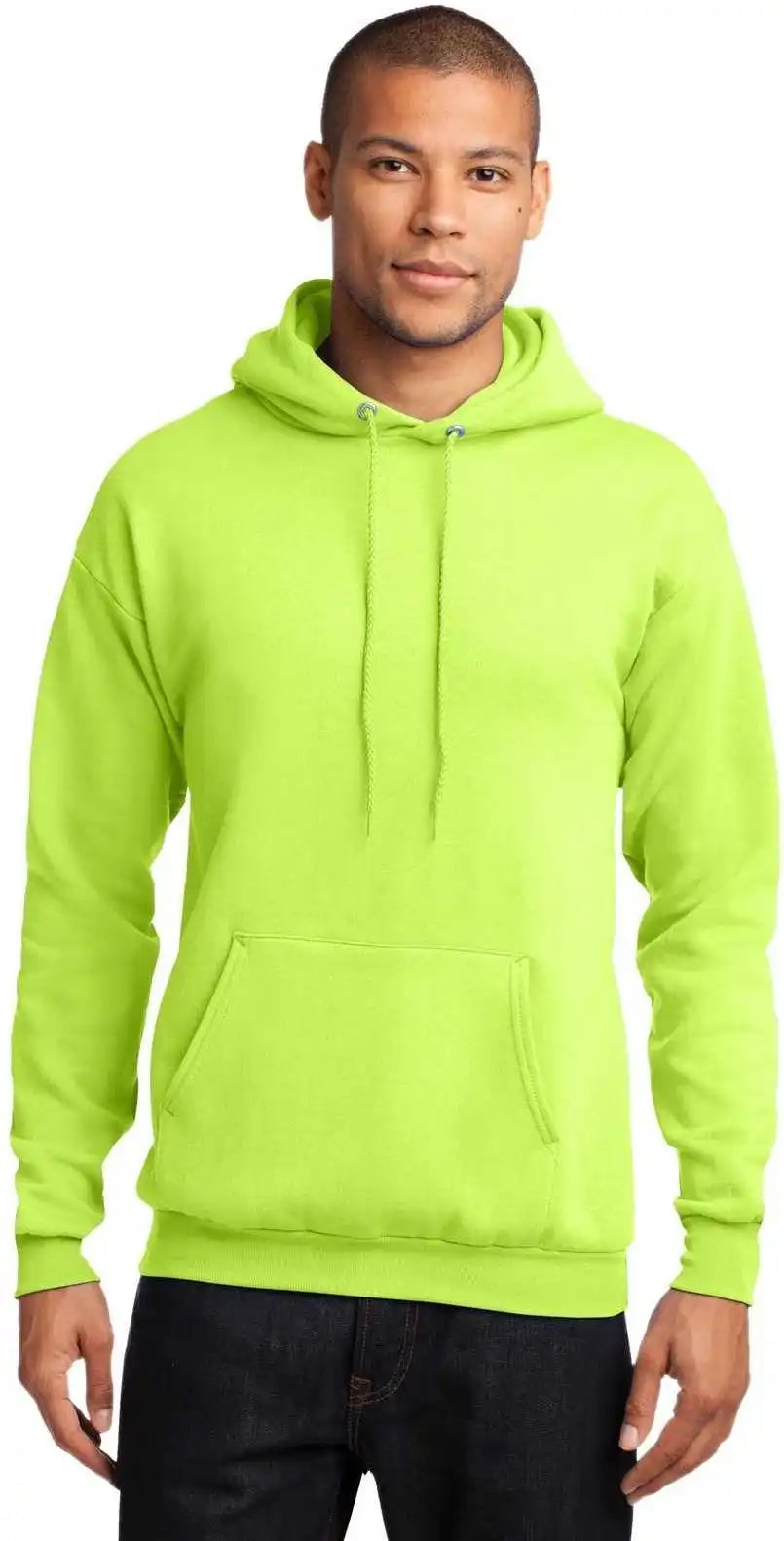 Port & Company Pc78h Core Fleece Pullover Hooded Sweatshirt - Neon Yellow