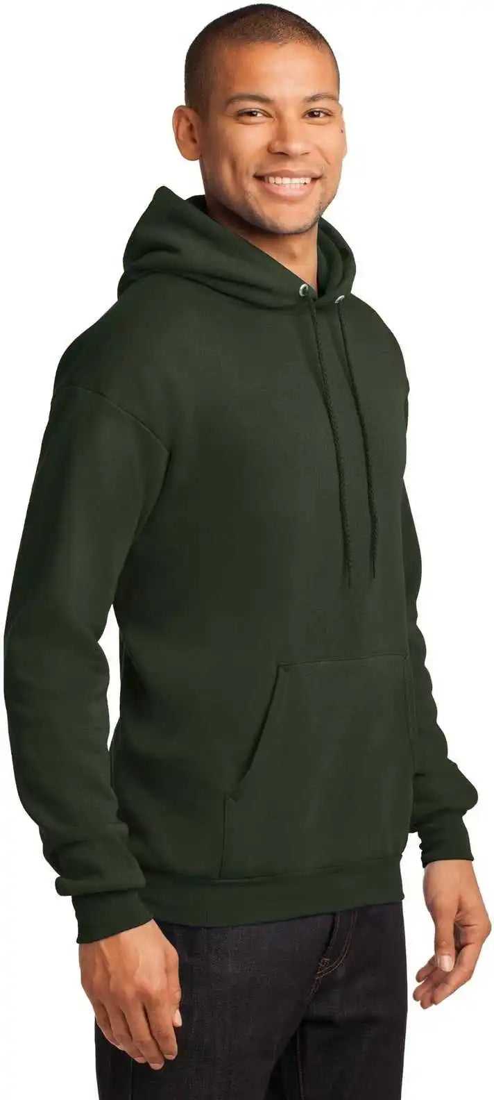 Port &amp; Company Pc78h Core Fleece Pullover Hooded Sweatshirt Olive