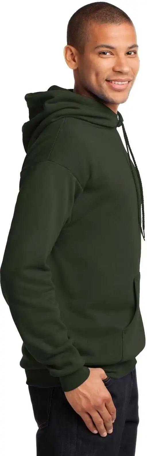 Port &amp; Company Pc78h Core Fleece Pullover Hooded Sweatshirt Olive