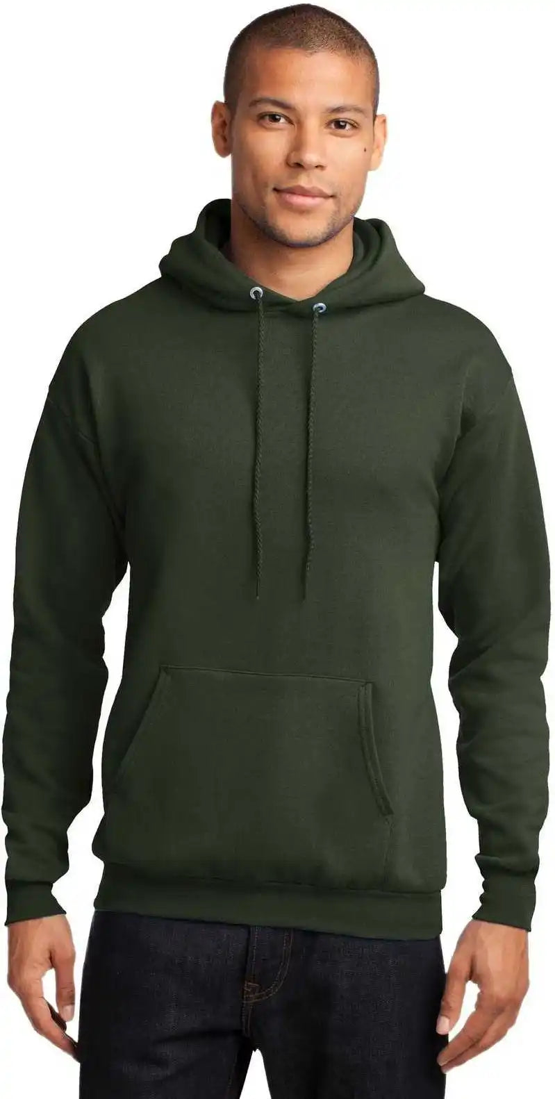 Port &amp; Company Pc78h Core Fleece Pullover Hooded Sweatshirt Olive