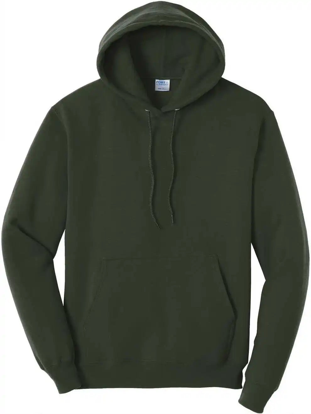 Port &amp; Company Pc78h Core Fleece Pullover Hooded Sweatshirt Olive