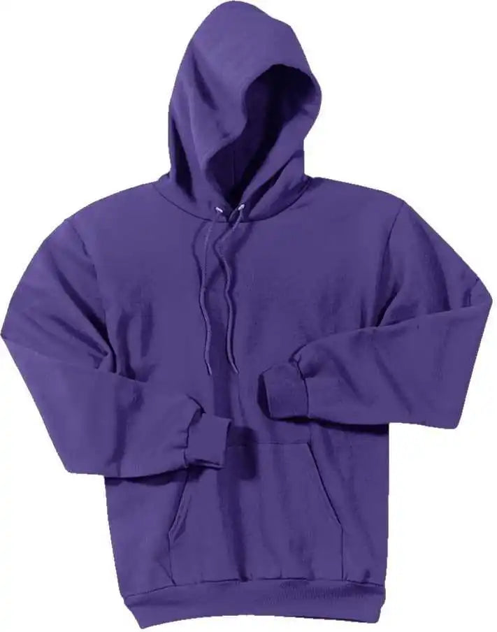 Port &amp; Company Pc78h Core Fleece Pullover Hooded Sweatshirt Purple
